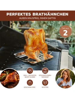 bremermann Grillen<2-er-Set Hähnchenbräter