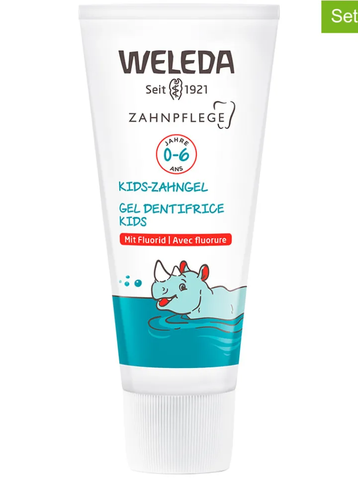 Weleda Technik|Zahn & Mundpflege<3er-Set: Kids-Zahngel mit Fluorid, je 50 ml