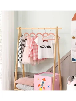 Songmics Regale & Schränke|Garderoben<50er-Set: Kinderkleiderbügel in Rosa/ Roségold - (B)30 x (H)20,5 cm