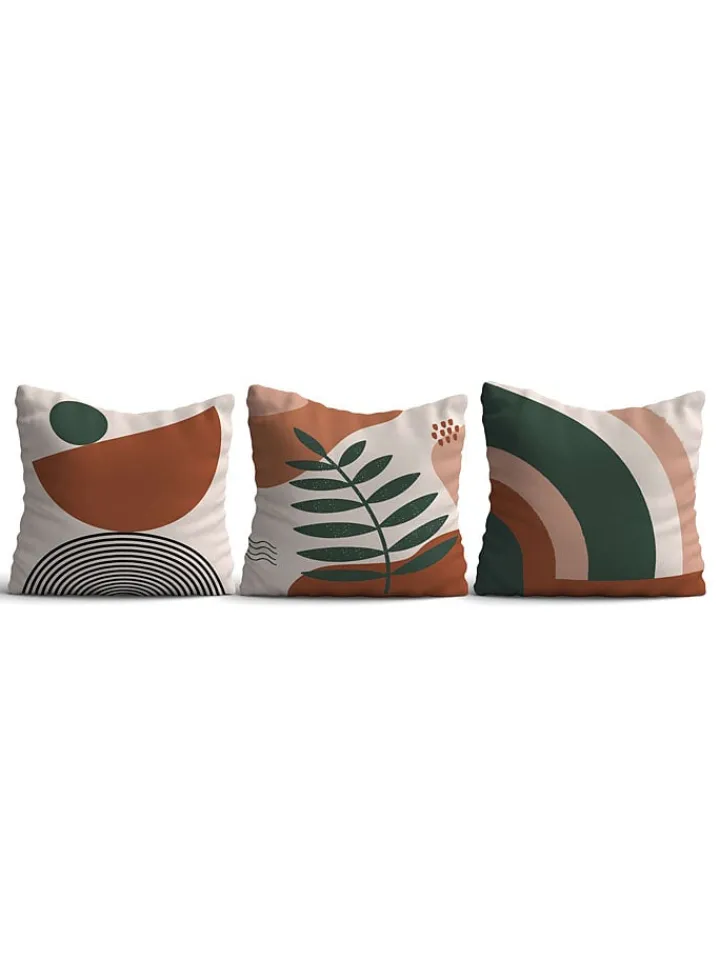 ABERTO DESIGN Kissen & Kissenhüllen<3er-Set: Kissenhüllen in Bunt