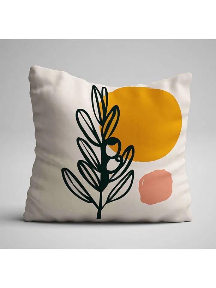 ABERTO DESIGN Kissen & Kissenhüllen<4er-Set: Kissenhüllen in Weiß/ Khaki