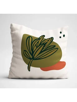 ABERTO DESIGN Kissen & Kissenhüllen<4er-Set: Kissenhüllen in Weiß/ Khaki