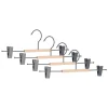 Bizzotto Garderoben<4er-Set: Kleiderbügel in Anthrazit/ Beige - (B)35 x (H)12 cm