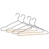 Bizzotto Garderoben<4er-Set: Kleiderbügel in Anthrazit/ Beige - (B)41,5 x (H)20 cm