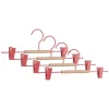 Bizzotto Garderoben<4er-Set: Kleiderbügel in Pink/ Beige - (B)35 x (H)12 cm