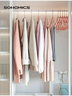 Songmics Regale & Schränke|Garderoben<30er-Set: Kleiderbügel in Rosa/ Roségold - (B)43,5 x (H)22,5 cm