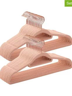 Songmics Regale & Schränke|Garderoben<50er-Set: Kleiderbügel in Rosa/ Roségold - (B)43,5 x (H)22,5 cm
