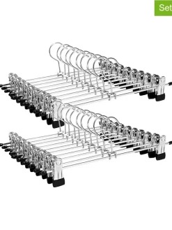 Songmics Regale & Schränke|Garderoben<20er-Set: Kleiderbügel in Silber - (B)31 x (H)10,5 cm