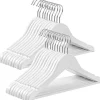 SONGMICS Garderoben<20er-Set: Kleiderbügel in Weiß/ Silber - (B)35 x (H)20 cm