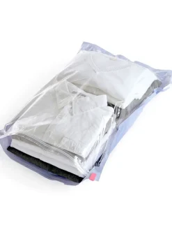 Compactor Weitere Haushaltshelfer<2er-Set: Kompressionsbeutel "Roll up M" in Lila - (L)65 x (B)45 cm
