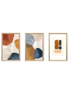 ABERTO DESIGN Wanddekoration<3er-Set: Kunstdrucke - (B)33 x (H)48 cm