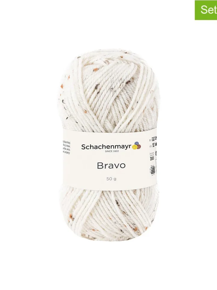 Schachenmayr since 1822 Kreativbedarf & Do-It-Yourself<20er-Set: Kunstfasergarne ''Bravo'' in Creme - 20x 50 g