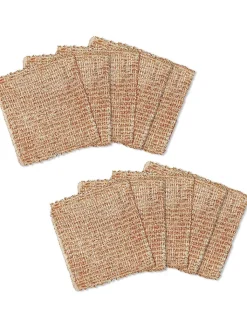 Wenko Putz- & Waschutensilien<10er-Set: Kupfertücher in Hellbraun - (L)16 x (B)13 cm