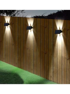 lumisky Außenleuchten<2er-Set: LED-Außenleuchten "Blinky" in Schwarz