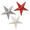 Profiline Lichterketten & Deko-Leuchten<3er-Set: LED-Dekoleuchten in Rot/ Silber/ Weiß - Ø 60 cm