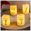 Profiline Lichterketten & Dekobeleuchtung<4er-Set: LED-Kerzen in Creme - (H)6,5 x Ø 5 cm