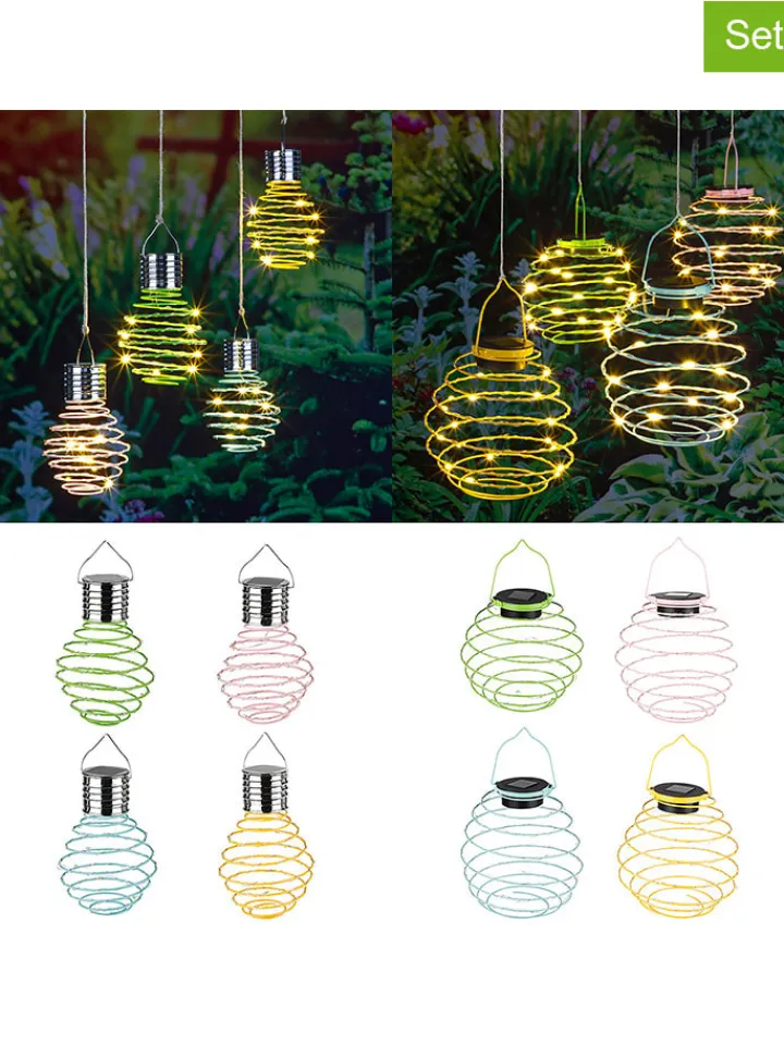 Garden Hero Außenbeleuchtung|Außenleuchten<8er-Set: LED-Solar-Dekoleuchten in Bunt