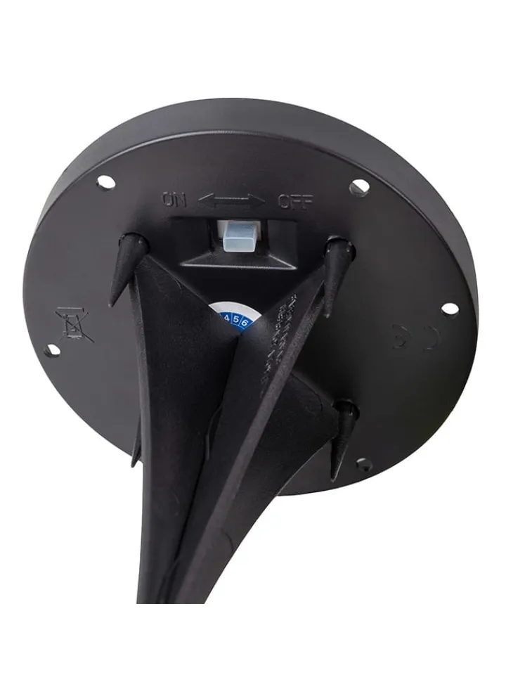 näve Außenbeleuchtung|Außenleuchten<2er-Set: LED-Solar-Gartenspieße "Guri" in Weiß - (B)12 x (H)8,5 x (T)12 cm