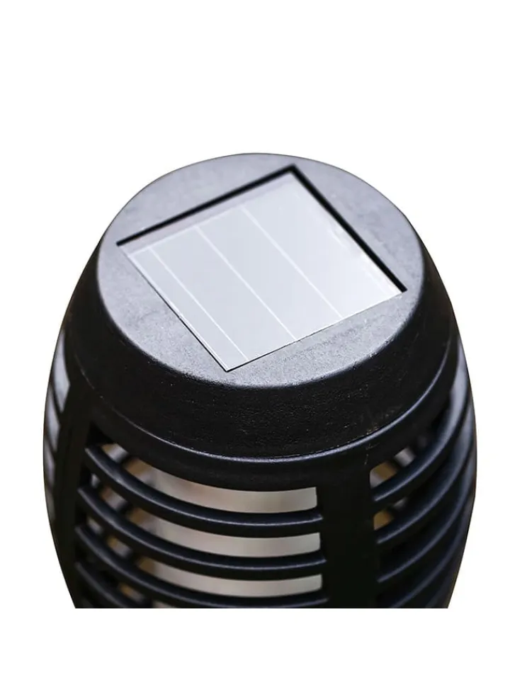 näve Außenbeleuchtung|Außenleuchten<5er-Set: LED-Solar-Gartenstecker "Fanilo" in Schwarz - (H)45 x Ø 6 cm