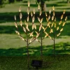 Garden Hero Außenbeleuchtung|Außenleuchten<3er-Set: LED-Solar-Gartenstecker in Warmweiß