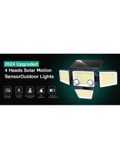 lumisky Außenbeleuchtung|Außenleuchten<2er-Set: LED-Solarleuchten in Schwarz - (B)26,7 x (H)15,3 cm
