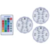 GRUNDIG Lichterketten & Deko-Leuchten<3er-Set: LED-Spots in Transparent - Ø 6,9 cm