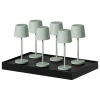 lumisky Tischleuchten<6er-Set: LED-Tischleuchte "Kelly Mini" in Khaki - (H)22 x Ø 8,2