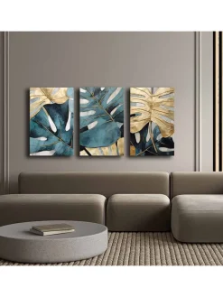 ABERTO DESIGN Wanddekoration<3er-Set: Leinwanddrucke - (B)45 x (H)70 cm