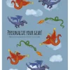 Rice Kreativbedarf & Do-It-Yourself<2er-Set: Lunchbox-Sticker "Dragon" in Bunt
