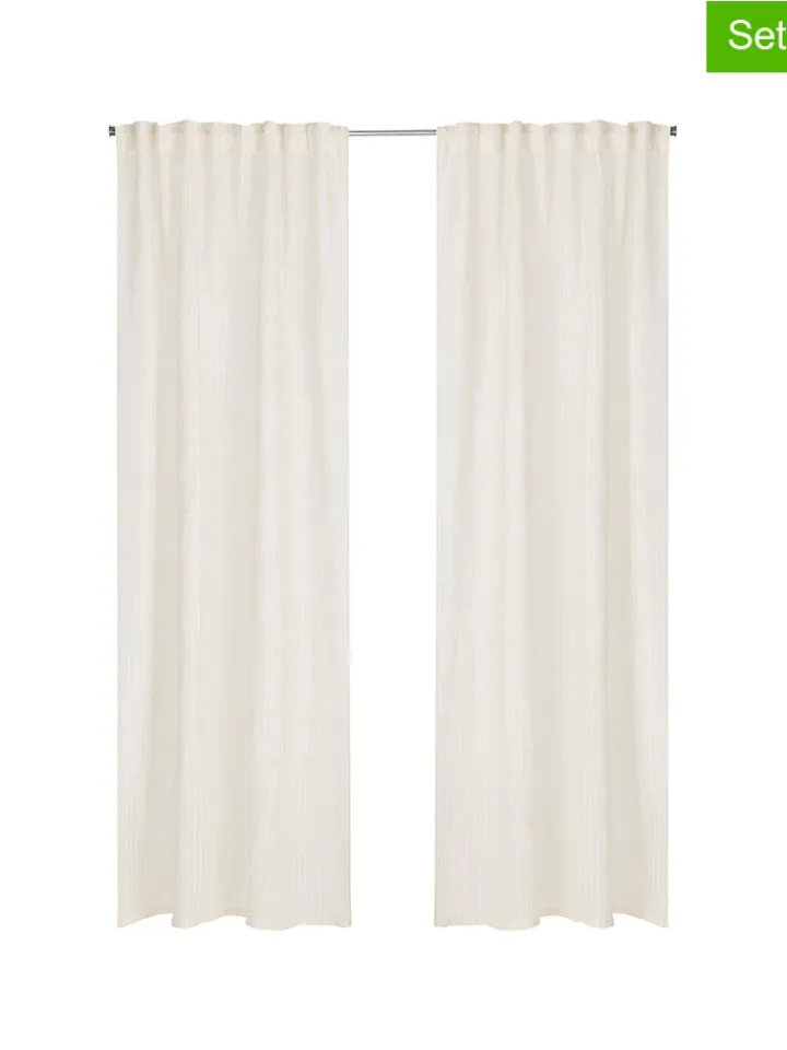 Ellos Home Gardinen, Jalousien & Rollos<2er-Set: Mehrbandgardinen "Cornelia" in Beige