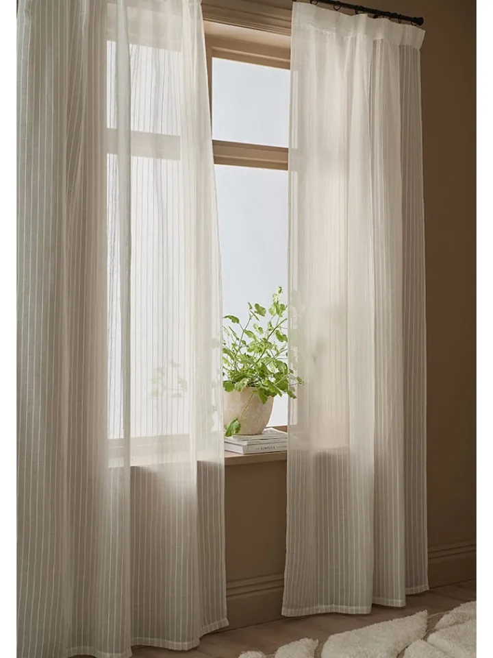 Ellos Home Gardinen, Jalousien & Rollos<2er-Set: Mehrbandgardinen "Cornelia" in Beige