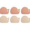 Filibabba Badaccessoires<6er-Set: Mini-Badewannenmatten "Whales Rose Mix" in Rosa