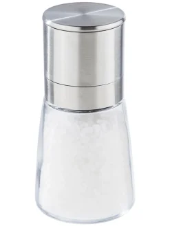 Chefware Koch- & Backutensilien|Gedeckter Tisch<3er-Set: Mini-Edelstahl-Salz-/ Pfeffermühlen - (H)5,6 x Ø 3,2 cm