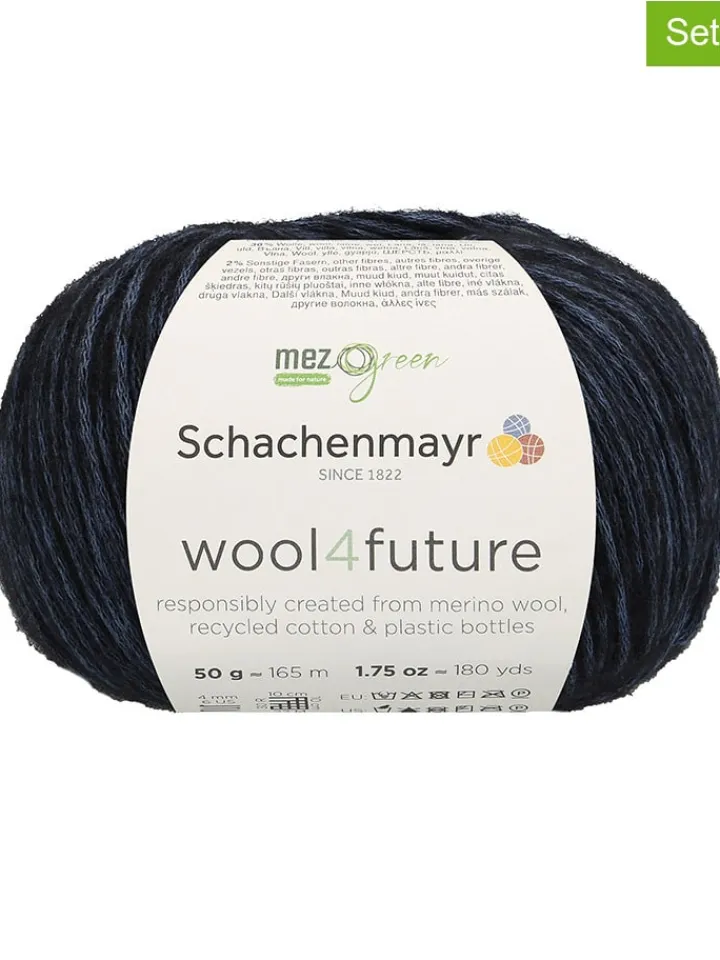 Schachenmayr since 1822 Kreativbedarf & Do-It-Yourself<10er-Set: Mixgarne "wool4future" in Dunkelblau - 10x 50 g