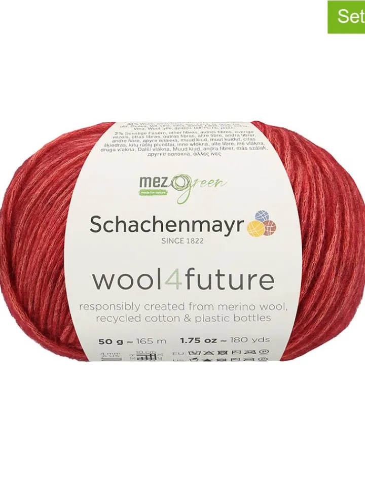 Schachenmayr since 1822 Kreativbedarf & Do-It-Yourself<10er-Set: Mixgarne "wool4future" in Rot - 10x 50 g