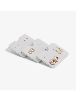 Stackers Schmuckkästen<3er-Set: Ohrring-Aufhänger in Grau - (B)7,5 x (H)5 cm
