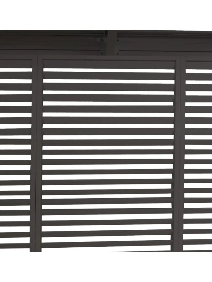 MCW Gartenmöbel<4er-Set Paneele für Pergola 46, Anthrazit