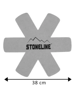 Stoneline Kochgeschirr<2er-Set: Pfannenschützer in Grau - Ø 38 cm