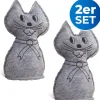 Wenko Tür- & Zugluftstopper<2er-Set: Raumentfeuchter in Grau - (B)12 x (H)27 cm