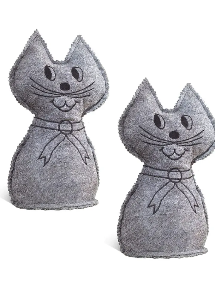 Wenko Tür- & Zugluftstopper<2er-Set: Raumentfeuchter in Grau - (B)12 x (H)27 cm