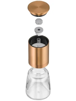 WMF Koch- & Backutensilien|Gedeckter Tisch<2er-Set: Salz- & Pfeffermühlen in Kupfer - (H)14 x Ø 6 cm