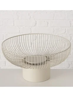 Boltze Dekoschalen<2er-Set: Schalen "Cindy" in Creme