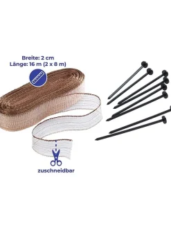 Wenko Gartendekoration<2er-Set: Schnecken-Stopp in Braun - (L)160 cm