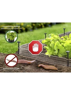 Wenko Gartendekoration<2er-Set: Schnecken-Stopp in Braun - (L)160 cm