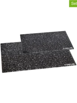 Stoneline Koch- & Backutensilien<2er-Set: Schneidebretter in Schwarz