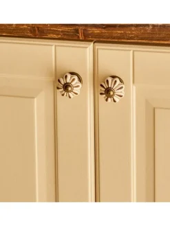 BELLA MAISON Wohndekoration<2er-Set: Schrankgriffe ''Aeris'' in Creme - (H)6,5 x Ø 3 cm