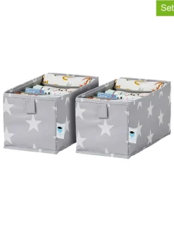 STORE IT Kisten & Körbe<2er-Set: Schubladenorganizer in Grau - (B)15 x (H)15 x (T)30 cm