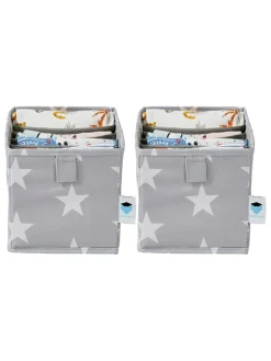 STORE IT Kisten & Körbe<2er-Set: Schubladenorganizer in Grau - (B)15 x (H)15 x (T)30 cm