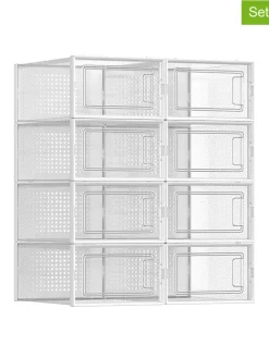Songmics Regale & Schränke|Garderoben<8er-Set: Schuhboxen - (B)23,3 x (H)14,3 x (T)33,5 cm
