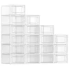 Songmics Regale & Schränke|Garderoben<18er-Set: Schuhboxen in Transparent - (B)23 x (H)14,3 x (T)33,5 cm